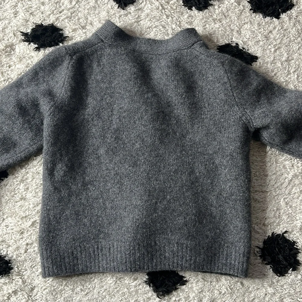 Christian Dior originally sz 34 pearl cashmere cardigan sweater, SHRUNKEN